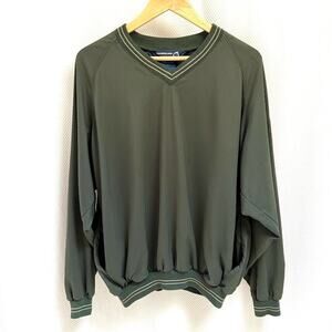 VTG - Y2K Sunderland of Scotland Men's Golf/Outdoor Pullover OLIVE SZ XL